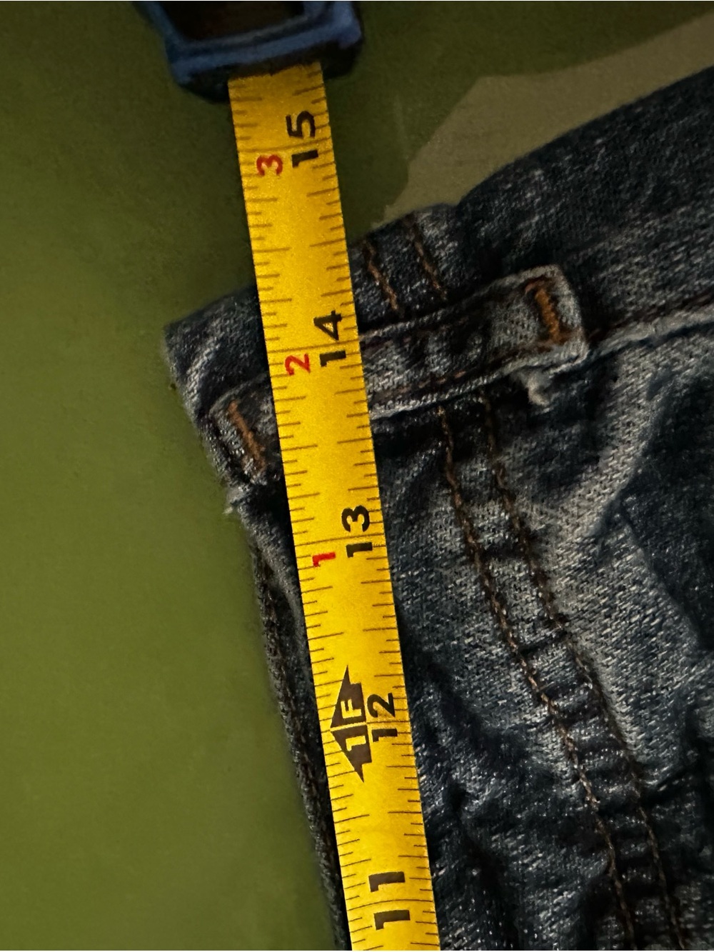 Anthropologie Pilcro Medium Blue Wide-Leg Culotte Cropped Denim Jeans size 26 - Picture 9 of 10